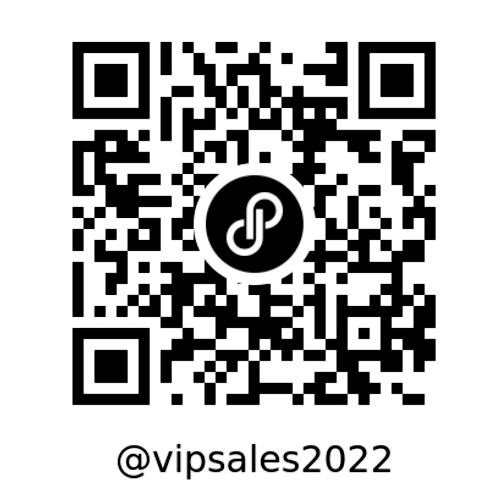 Scan this QR code for exclusive VIP sales access. QR Code for VIP Sales